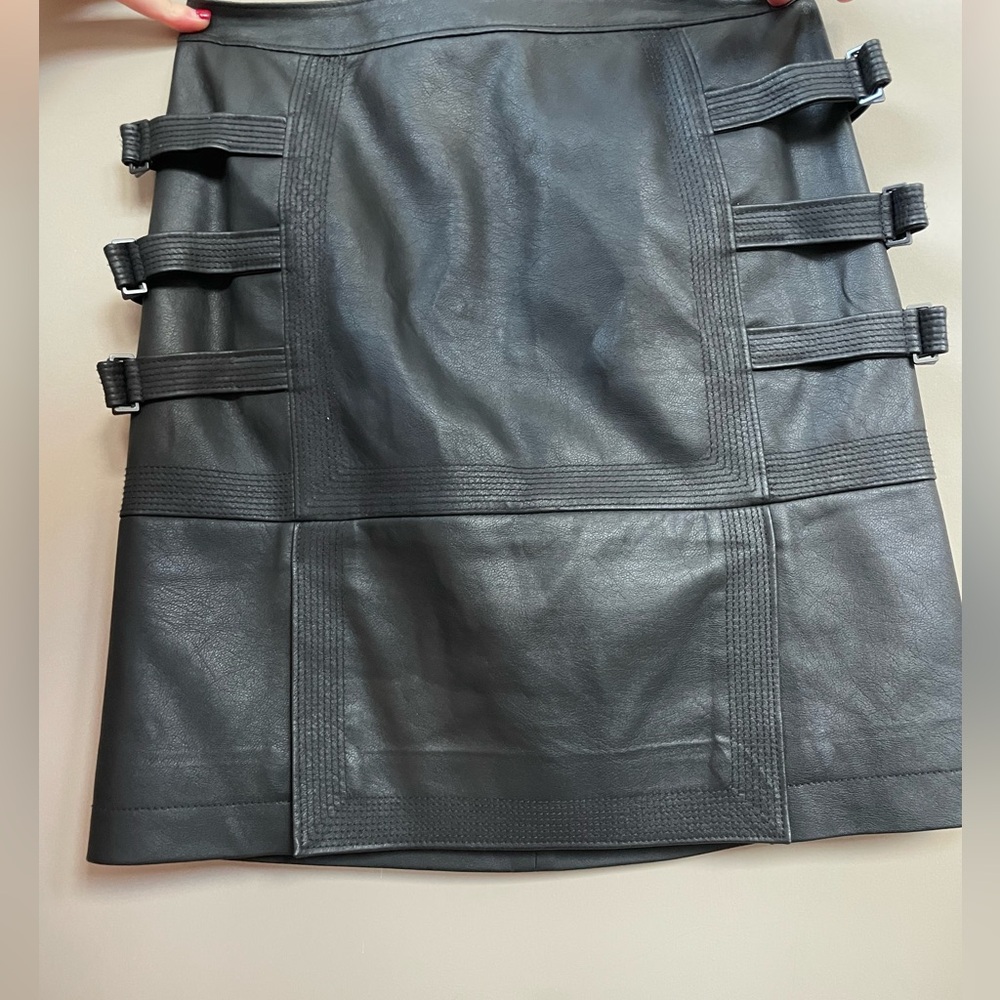Black mini skirt